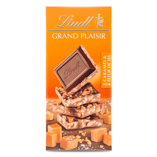 Lindt GRAND PLAISIR Caramel Sea Salt Block 150g